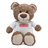 Maskotka Big Teddy w koszulce z motywem świątecznym, brązowy 
