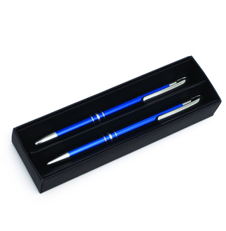R01075 - Zestaw piśmienniczy Campinas, niebieski 