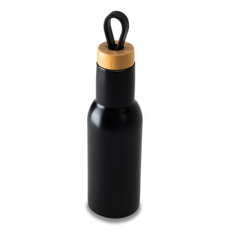 R08197 - Butelka próżniowa 400ml Lome, czarny 