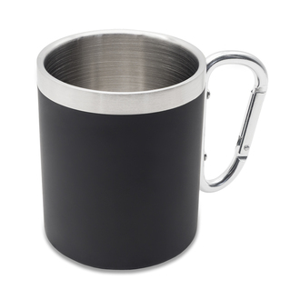 R08463 - Kubek stalowy Magaro 300 ml, czarny 