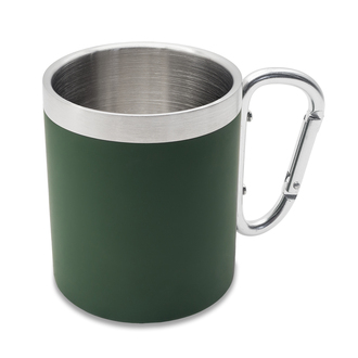 R08463 - Kubek stalowy Magaro 300 ml, ciemnozielony 