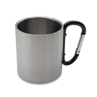 R08464 - Kubek stalowy Denali 220 ml, czarny 