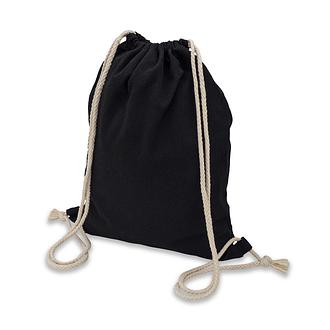 R08484 - Plecak bawełniany 340g/m2 Preston, czarny 