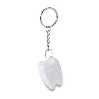 Brelok Toothy z nicią dentystyczną, biał...