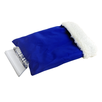 Skrobaczka do szyb z rękawicą, czarny