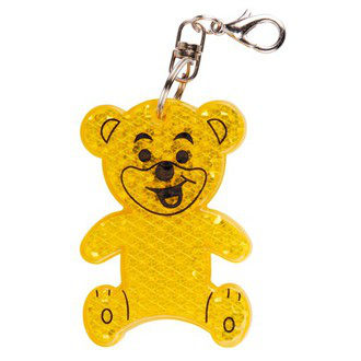 R73235 - Brelok odblaskowy Teddy, żółty 