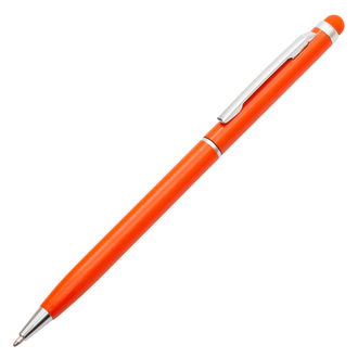 R73408 - Długopis aluminiowy Touch Tip, pomarańczowy 
