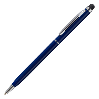 R73408 - Długopis aluminiowy Touch Tip, granatowy 