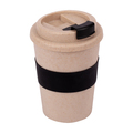 R08219.02 - Dwuściankowy Kubek Eco Wheaty 350ml, czarny 
