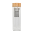 R08234.00 - Szklana butelka z zaparzaczem Celle 420 ml, transparentny 