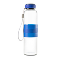 R08262.04 - Szklana butelka Marane 550 ml, niebieski 