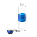 R08262.04 - Szklana butelka Marane 550 ml, niebieski 
