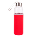 R08276.08 - Szklana butelka Vim 500 ml, czerwony 