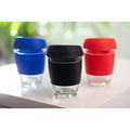 R08278.02 - Szklany kubek Stylish 350 ml w eco tubie, czarny 