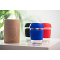 R08278.02 - Szklany kubek Stylish 350 ml w eco tubie, czarny 