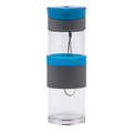 R08290.04 - Szklana butelka Top Form 440 ml, niebieski 