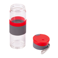 R08290.08 - Szklana butelka Top Form 440 ml, czerwony 