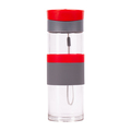 R08290.08 - Szklana butelka Top Form 440 ml, czerwony 
