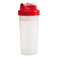 R08296.08 - Shaker Muscle Up 600 ml, czerwony/transparentny 