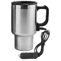 R08358 - Kubek izotermiczny Auto Steel Mug 400 ml z podgrzewaczem, srebrny/czarny 