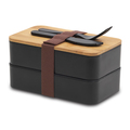 R08439.02 - Machico lunch box podwójny, czarny 