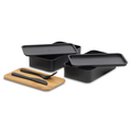 R08439.02 - Machico lunch box podwójny, czarny 