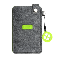 R08613.05.A - Etui na smartfona Felt Now, zielony/szary 