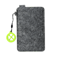 R08613.05.A - Etui na smartfona Felt Now, zielony/szary 