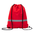 R08696.08 - Plecak promocyjny z taśmą odblaskową, czerwony 