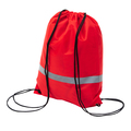 R08696.08 - Plecak promocyjny z taśmą odblaskową, czerwony 