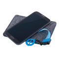 R17680.04 - Etui na dużego smartfona Eco-Sense, niebieski/szary 