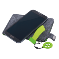 R17680.05 - Etui na dużego smartfona Eco-Sense, zielony/szary 