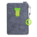 R17680.05 - Etui na dużego smartfona Eco-Sense, zielony/szary 
