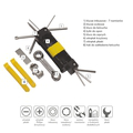 R17684.03 - Zestaw narzędzi do roweru Bike Prep, czarny/żółty 