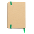 R64236.05 - Notatnik 90x140/80k kratka Lisboa Mini, zielony/beżowy 