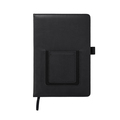 R64248.02 - Notes z kieszonką na telefon Eibar, czarny 