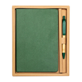 R64258.05 - Zestaw upominkowy notes z długopisem Forest, zielony 
