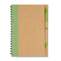 R64267.05 - Notes z długopisem Dalvik, zielony 