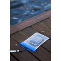 R64327 - Wodoodporny pokrowiec na telefon Crystal, transparentny/niebieski 