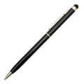 R73409.02 - Długopis aluminiowy Touch Tip Gold, czarny 