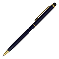 R73409.42 - Długopis aluminiowy Touch Tip Gold, granatowy 