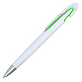 R73430.55 - Długopis Advert, jasnozielony/biały 