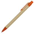 R73795.15 - Notes Kraft 90x140/70k gładki z długopisem, pomarańczowy/beżowy 